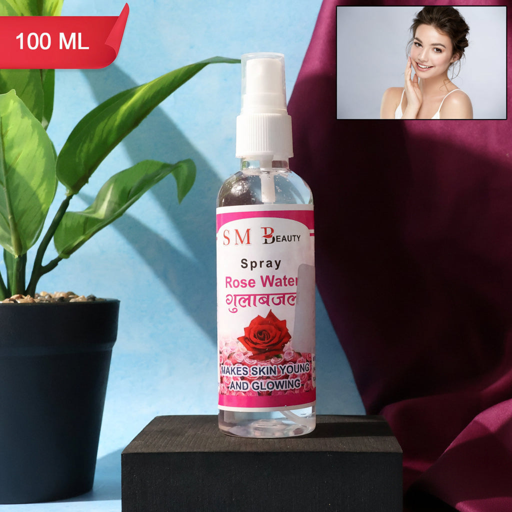 Rose Water Spray For Face  Skin Hydration - (1 Pc  100ml)