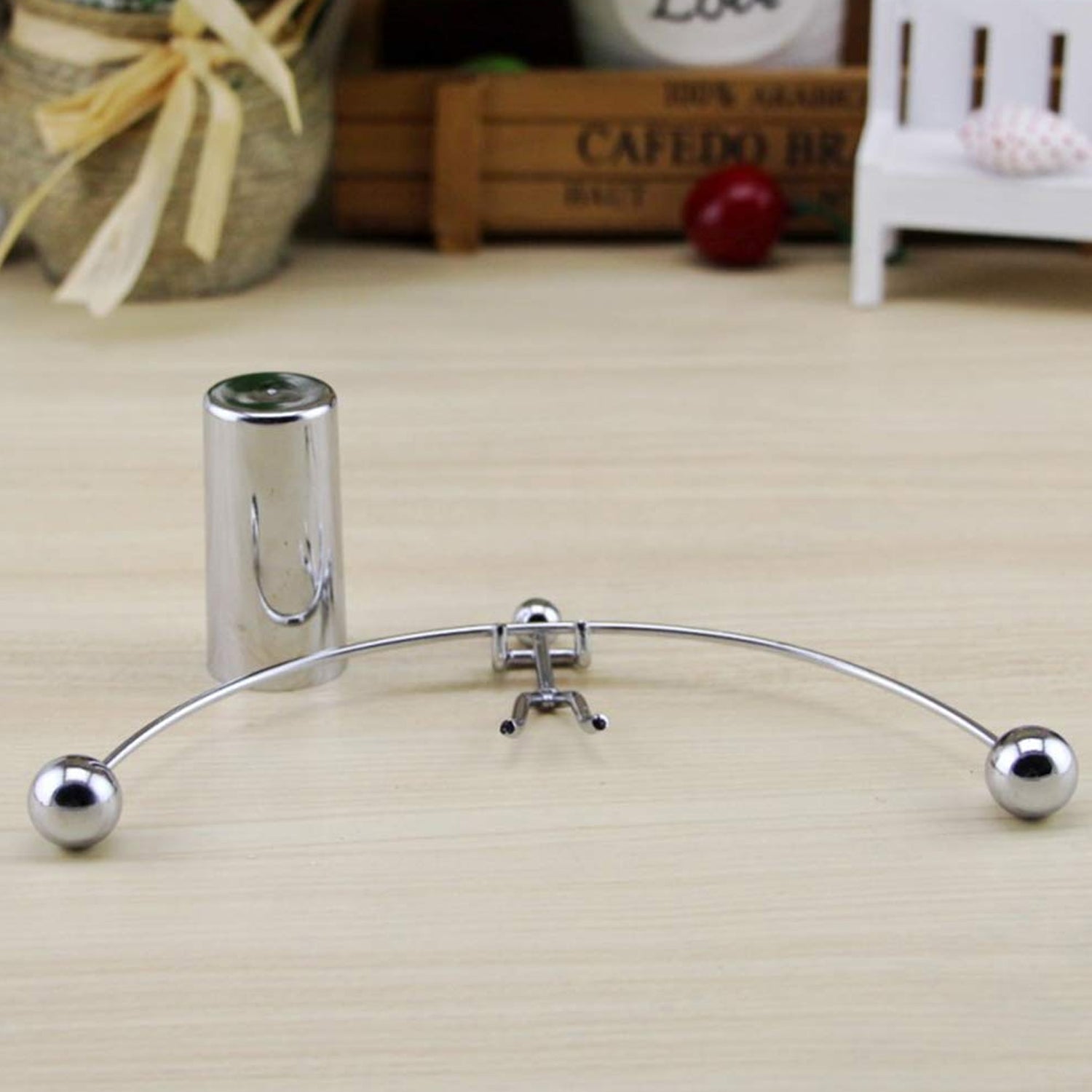 7875 Mini Steel Balance Toy Decoration Pendulum Newton Cradle Balance Ball Tumbler Desk Toy Metal Man Home Home Decoration Crafts
