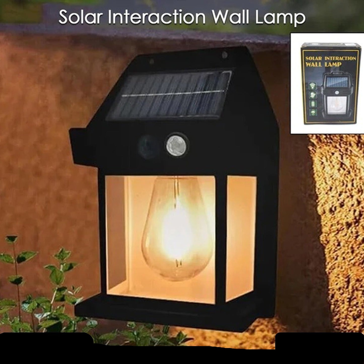 9428 Solar Wall Lights  Lamp Outdoor Wireless Dusk To Dawn Porch Lights Fixture Solar Wall Lantern With 3 Modes  Motion Sensor Waterproof Exterior Lighting With Clear Panel (1 Pc )
