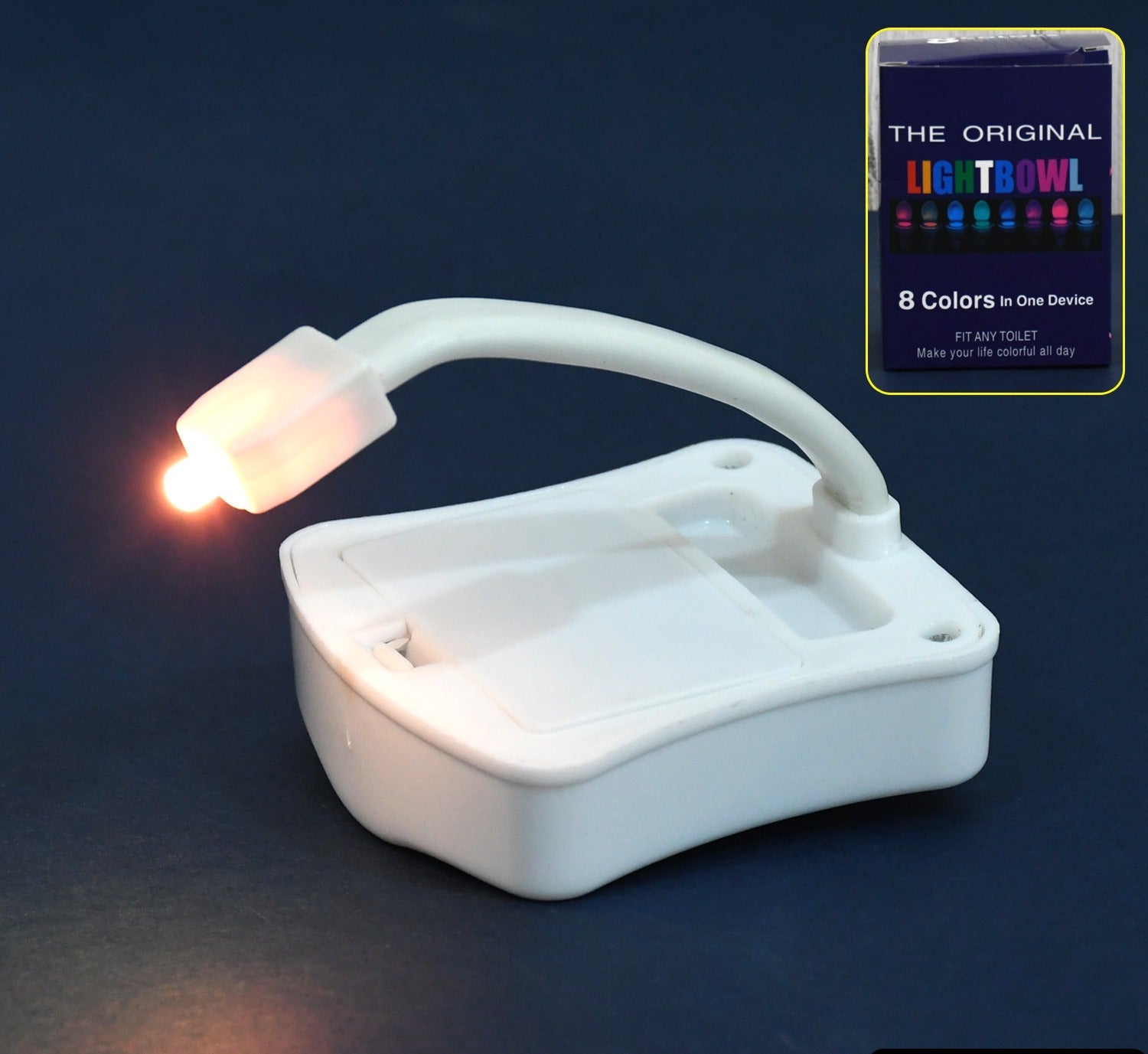 Toilet Light Led Toilet Bowl Light Toilet Cover Lamp (1 Pc  Battery Not Included)