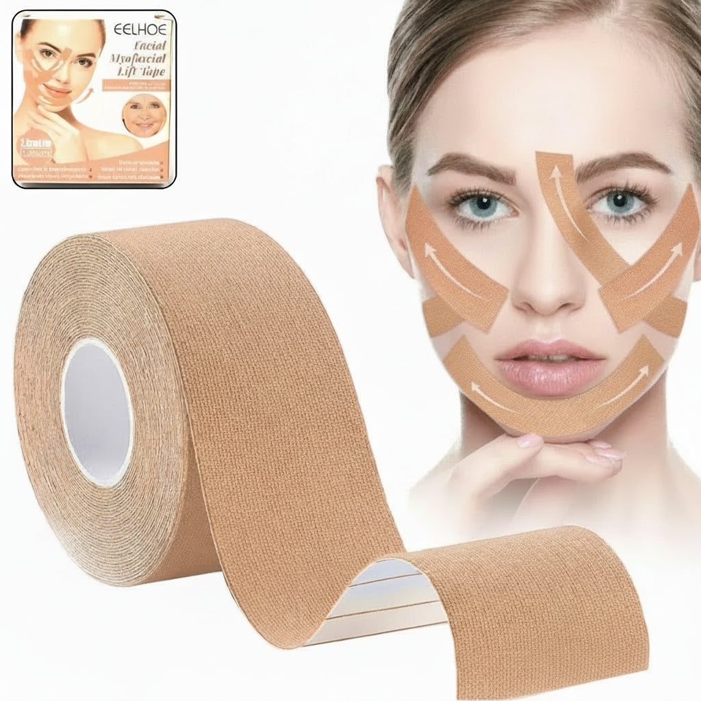 Face Lifting Tape Myofascial Face Tightening Tape 2.5 Cm X 5 M (1 Pc)