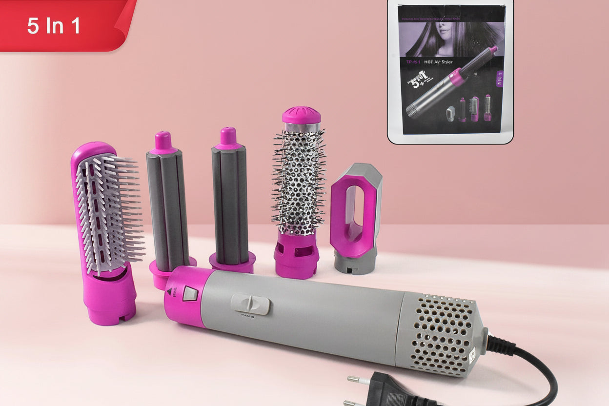 5 In 1 Hair Dryer Brush Multifunctional Hot Air Styler Hair Tools