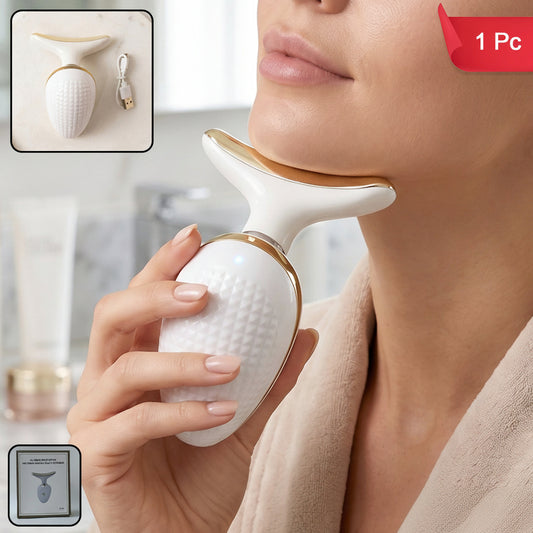 Electric Neck And Face Massager Lifting Firming Skin Care Beauty Device (1 Pc)
