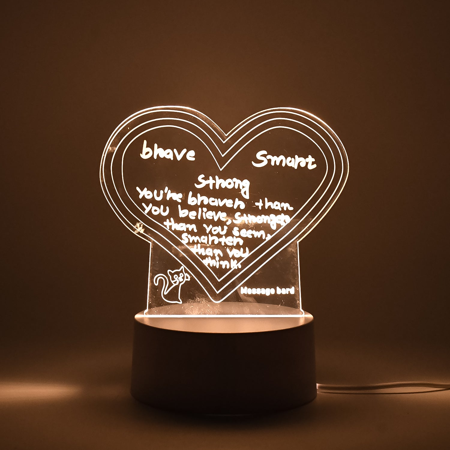 Creative Visualization Lamp 3d Acrylic Decorative Lamp With Pen