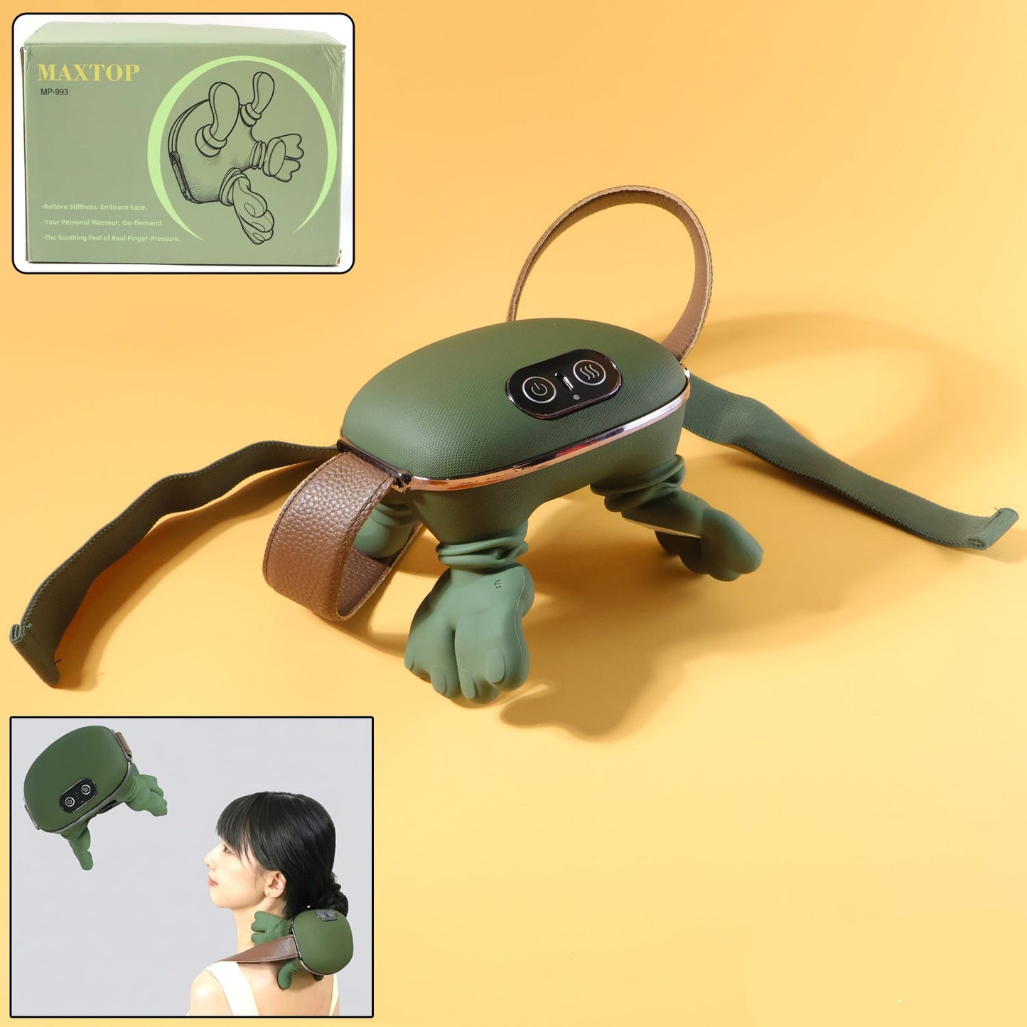 Long Rechargeable Kneading Neck  Shoulder Massager
